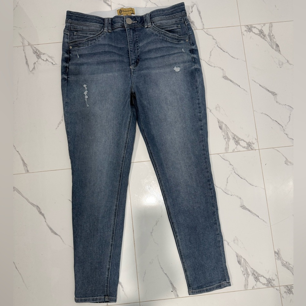 Democracy Absolution Distressed Blue Skinny Jeans